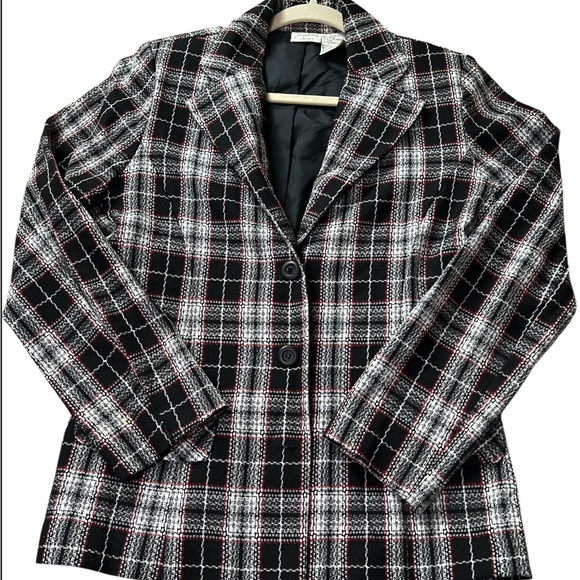 Jaclyn Smith Jackets & Blazers - Jaclyn Smith 90s vintage Classics Plaid Women's Blazer 10